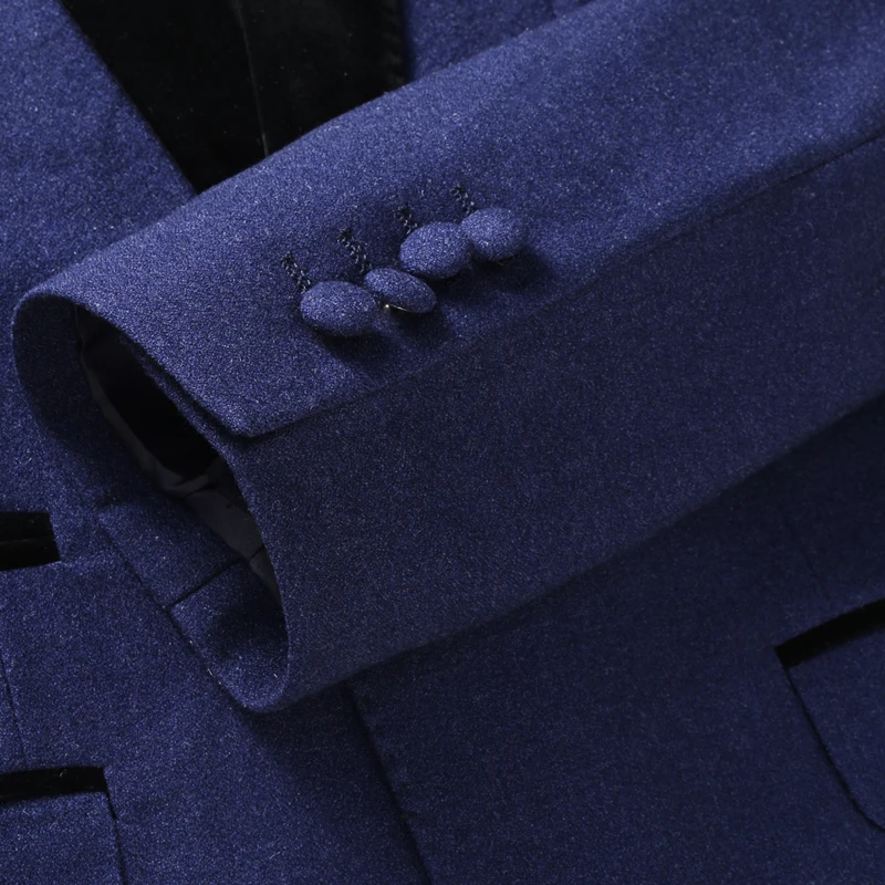 Loldeal Men's Wedding Suits Men's Spring Autumn Shawl Collar Tuxedo Blazer Jacket+ Pants+ Vest Male Prom Suits Slim Fit Blue 
Loldeal Men's Wedding Suits Men's Spring Autumn Shawl Collar Tuxedo Blazer Jacket+ Pants+ Vest Male Prom Suits Slim Fit Blue