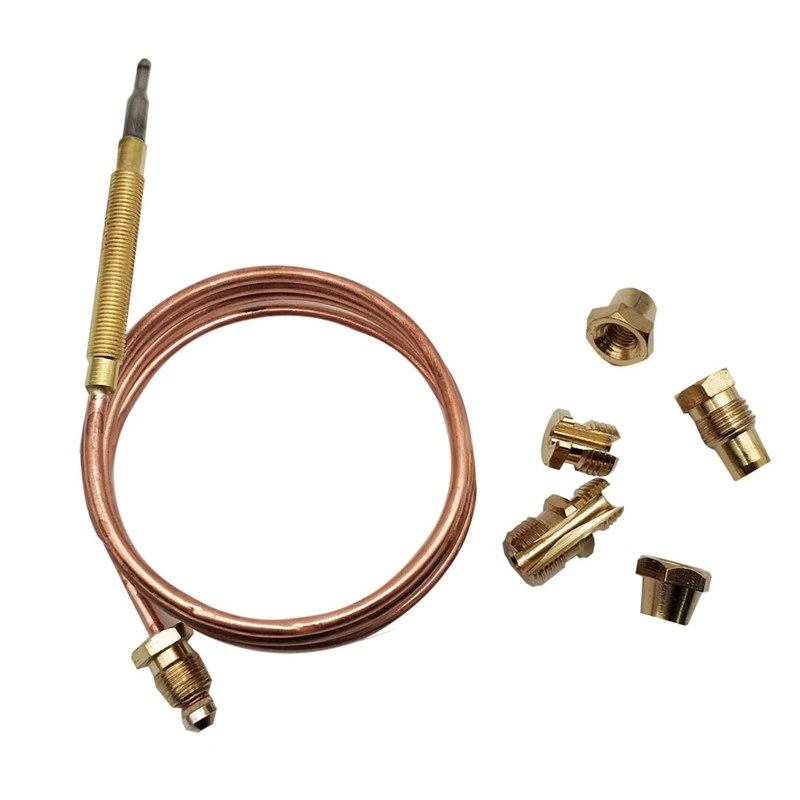 900Mm Gas Stove Universal Thermocouple Kit M6X0.75 With Spilt Nuts (Five) Replacement Thermocouple
900Mm Gas Stove Universal Thermocouple Kit M6X0.75 With Spilt Nuts (Five) Replacement Thermocouple