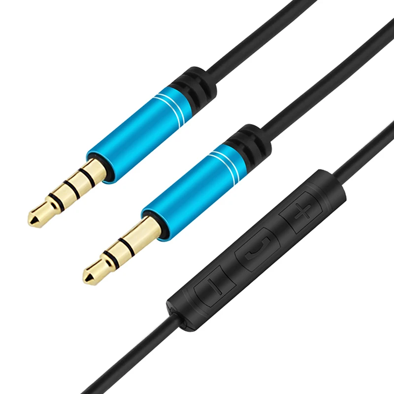 3.5MM AUX Cable Jack For Car Computer Headphone Remote Control 3.5MM Audio Cable Jack For Speaker With Microphone
3.5MM AUX Cable Jack For Car Computer Headphone Remote Control 3.5MM Audio Cable Jack For Speaker With Microphone