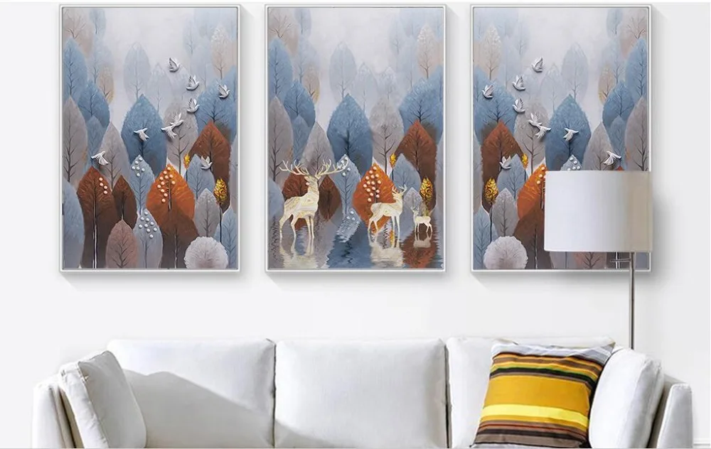 Modern simple reliefs three - dimensional elk Mediterranean Mediterranean Nordic decorative painting frameless painting
Modern simple reliefs three - dimensional elk Mediterranean Mediterranean Nordic decorative painting frameless painting