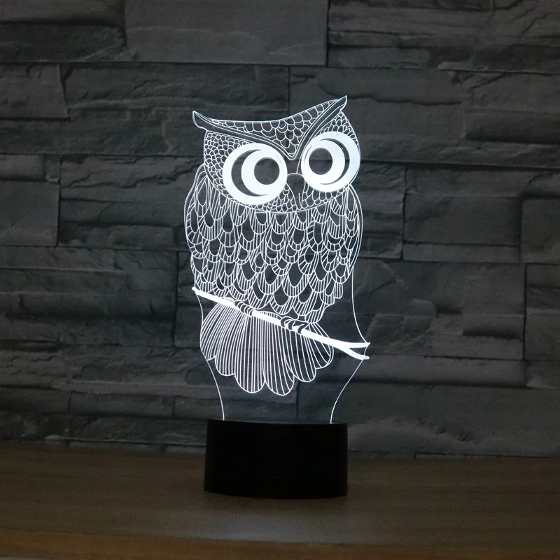Kawaii Cartoon Owl Light 3D LED Animal Night Light RGB Changeable Lamp Child Kids Baby Soft Lights Bedroom Decoration Lighting
Kawaii Cartoon Owl Light 3D LED Animal Night Light RGB Changeable Lamp Child Kids Baby Soft Lights Bedroom Decoration Lighting