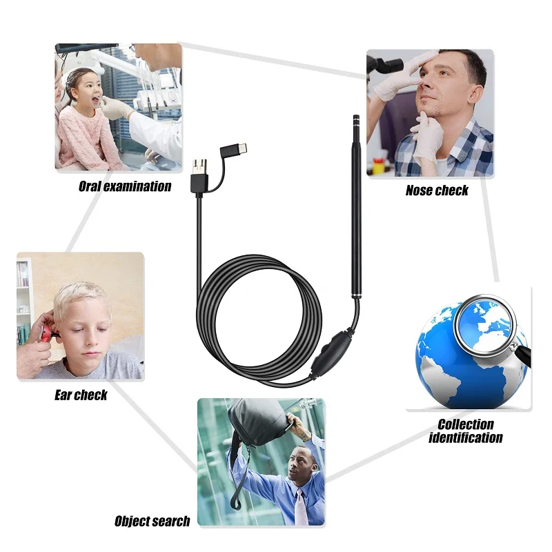 5.5mm 3 in 1 Ear cleaning camera android endoscope camera 2m wire usb borescope type-c ear otoscope ophthalmoscope otoscope
5.5mm 3 in 1 Ear cleaning camera android endoscope camera 2m wire usb borescope type-c ear otoscope ophthalmoscope otoscope