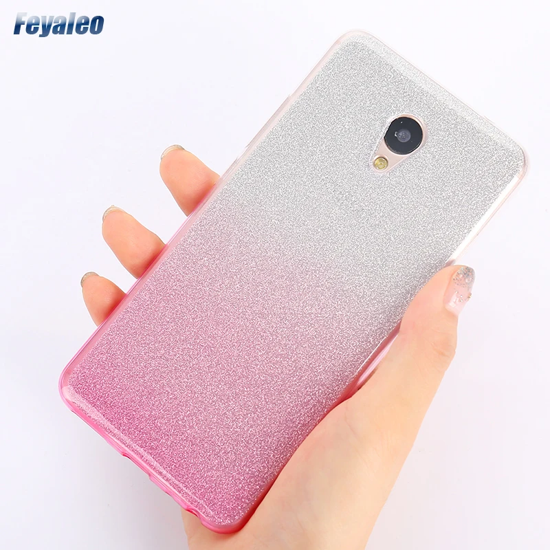 Чехол для телефона Meizu A5 M5C M3 M5 M6 Note M3S M3mini M8 8 15 Plus M5S M6S S6 C9 Pro блестящий чехол с