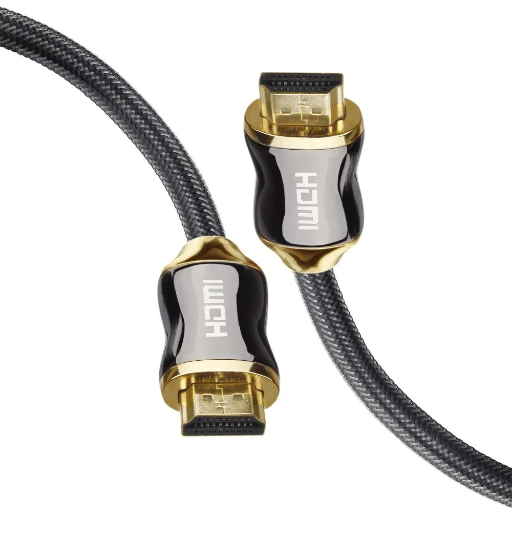 Кабель HDMI для версии 2 0 с позолоченной вилкой Ethernet 24K 3D 4k 2160P HDTV 50 см 1 м 3 5 15 20