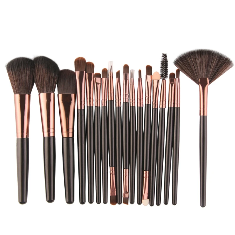 18pcs Professional Makeup Brushes Cosmetic Powder Eye Shadow Foundation Blush brow brush Make Up Tools Full Set
18pcs Professional Makeup Brushes Cosmetic Powder Eye Shadow Foundation Blush brow brush Make Up Tools Full Set