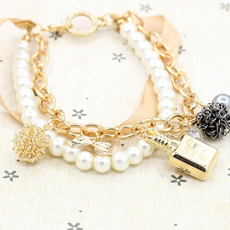 Europe Decorative Perfume Bottles Jewelry Imitation Pearls Ribbon Bow Crystal Bracelet Women 2020
Europe Decorative Perfume Bottles Jewelry Imitation Pearls Ribbon Bow Crystal Bracelet Women 2020