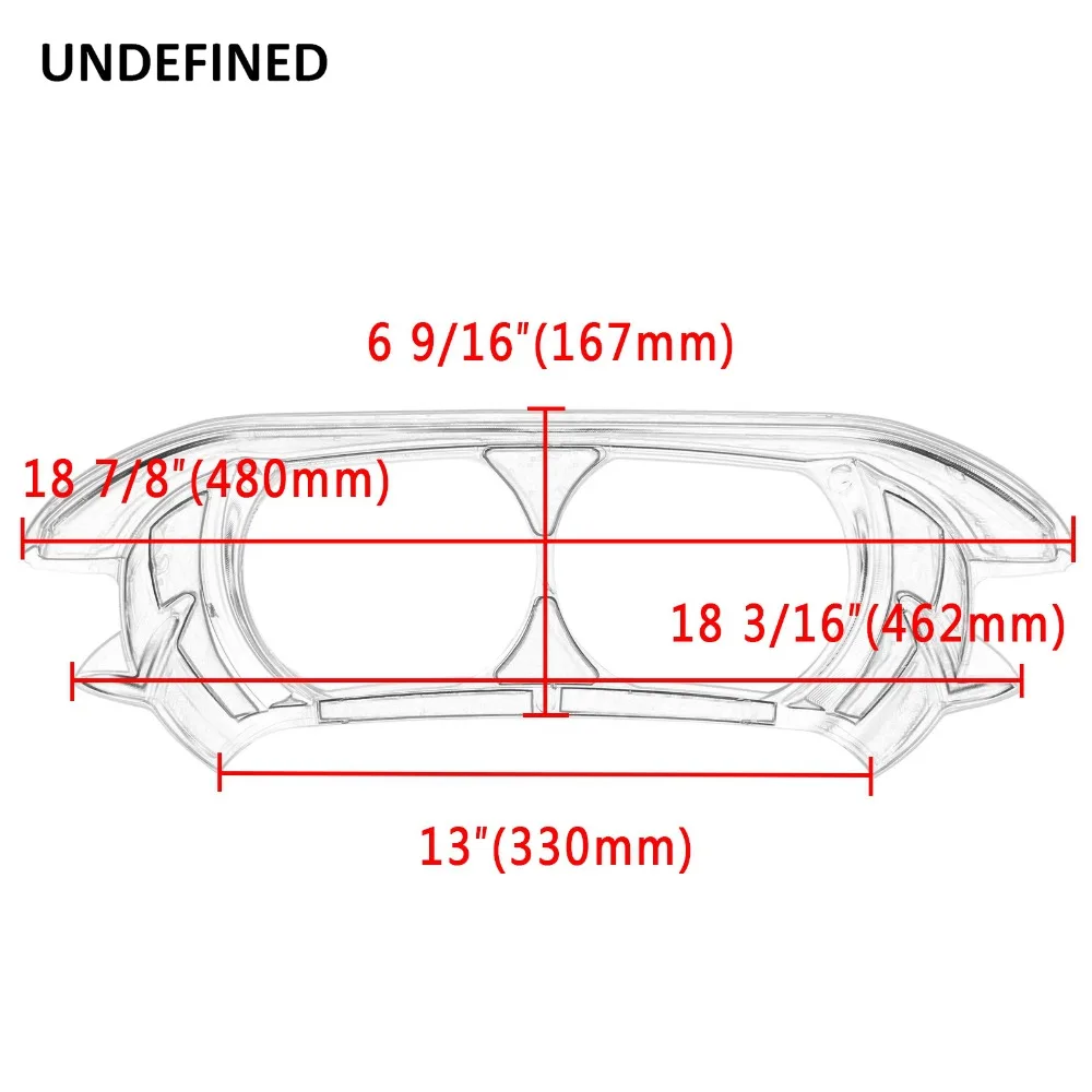 Motorcycle Dual Headlight Headlamp Fairing Trim Bezel Cover for Harley Road Glide CVO FLTRUSE FLTRX Special FLTRXS FLTRXSE 15-19
Motorcycle Dual Headlight Headlamp Fairing Trim Bezel Cover for Harley Road Glide CVO FLTRUSE FLTRX Special FLTRXS FLTRXSE 15-19