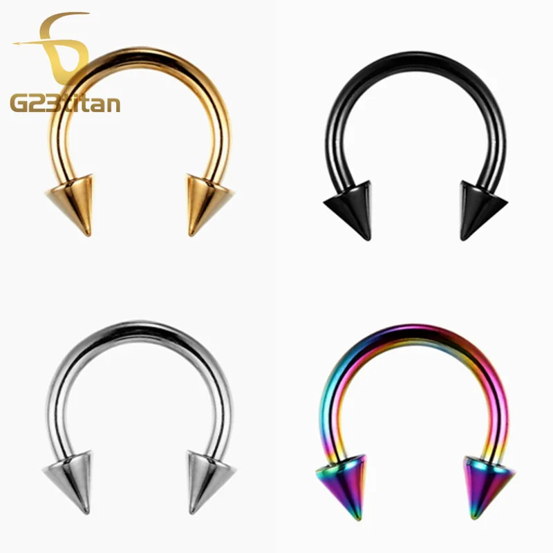 Gothic Sharp Septum Hoop 16G Titanium Cone Horseshoe Rings Nipple Ear Cartilage Tragus Helix Piercing Women Men Body Jewelry
Gothic Sharp Septum Hoop 16G Titanium Cone Horseshoe Rings Nipple Ear Cartilage Tragus Helix Piercing Women Men Body Jewelry