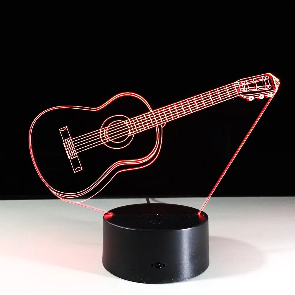 Creative Guitar Shape LED Night Light Children 3D Luminaria Lamp USB Touch Sensor LED Light Bedroom Office Decoration Drop Ship
Creative Guitar Shape LED Night Light Children 3D Luminaria Lamp USB Touch Sensor LED Light Bedroom Office Decoration Drop Ship