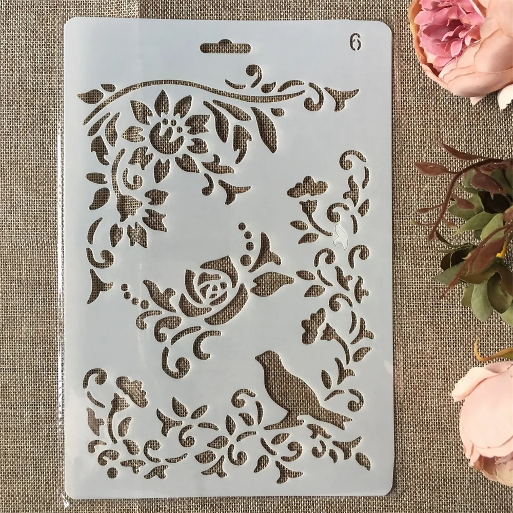 New 26cm Bird Flower DIY Craft Layering Stencils Painting Scrapbooking Stamping Embossing Album Paper Card Template
New 26cm Bird Flower DIY Craft Layering Stencils Painting Scrapbooking Stamping Embossing Album Paper Card Template