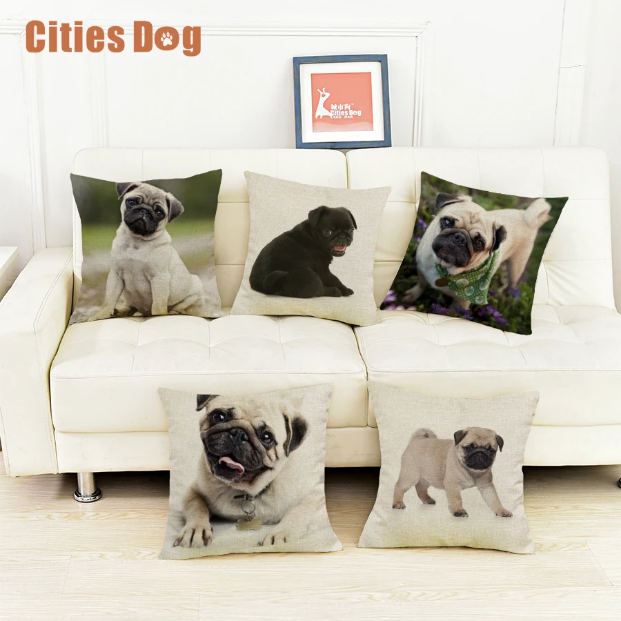 Animal Pug dog Decorative Pillowcase Cushion cover Pugs dogs Pillows cushions christmas decorations for home almofadas cojines
Animal Pug dog Decorative Pillowcase Cushion cover Pugs dogs Pillows cushions christmas decorations for home almofadas cojines