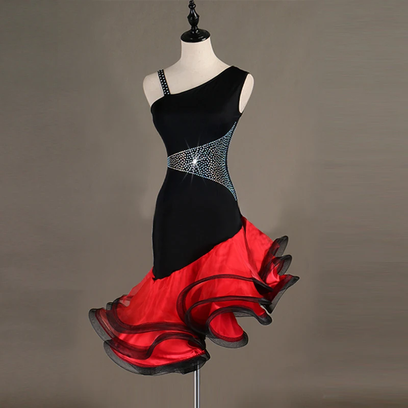 Svitania Latin Dance Dress Ladies Organza Rhinestone Sleeveless Dance Skirt Samba ChaCha Salsa Stage Dancewear S-2XL
Svitania Latin Dance Dress Ladies Organza Rhinestone Sleeveless Dance Skirt Samba ChaCha Salsa Stage Dancewear S-2XL