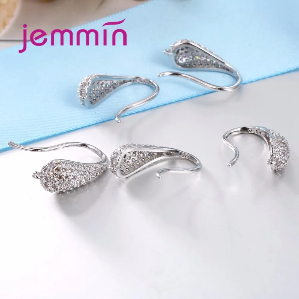 New 925 Sterling Silver Ear Hooks Earrings White Crystal Pave for DIY Handmade Women Fashion Jewelry Earrings
New 925 Sterling Silver Ear Hooks Earrings White Crystal Pave for DIY Handmade Women Fashion Jewelry Earrings