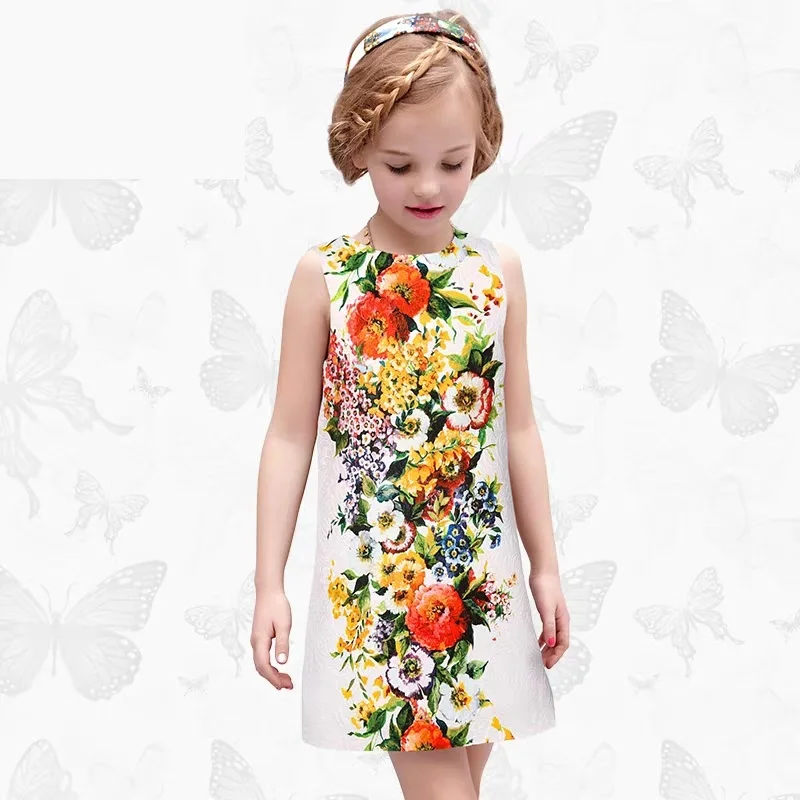 Autumn Spring children clothes kids girls flower print evening dress infant girl 100-160cm fashion party formal jacquard dresses
Autumn Spring children clothes kids girls flower print evening dress infant girl 100-160cm fashion party formal jacquard dresses