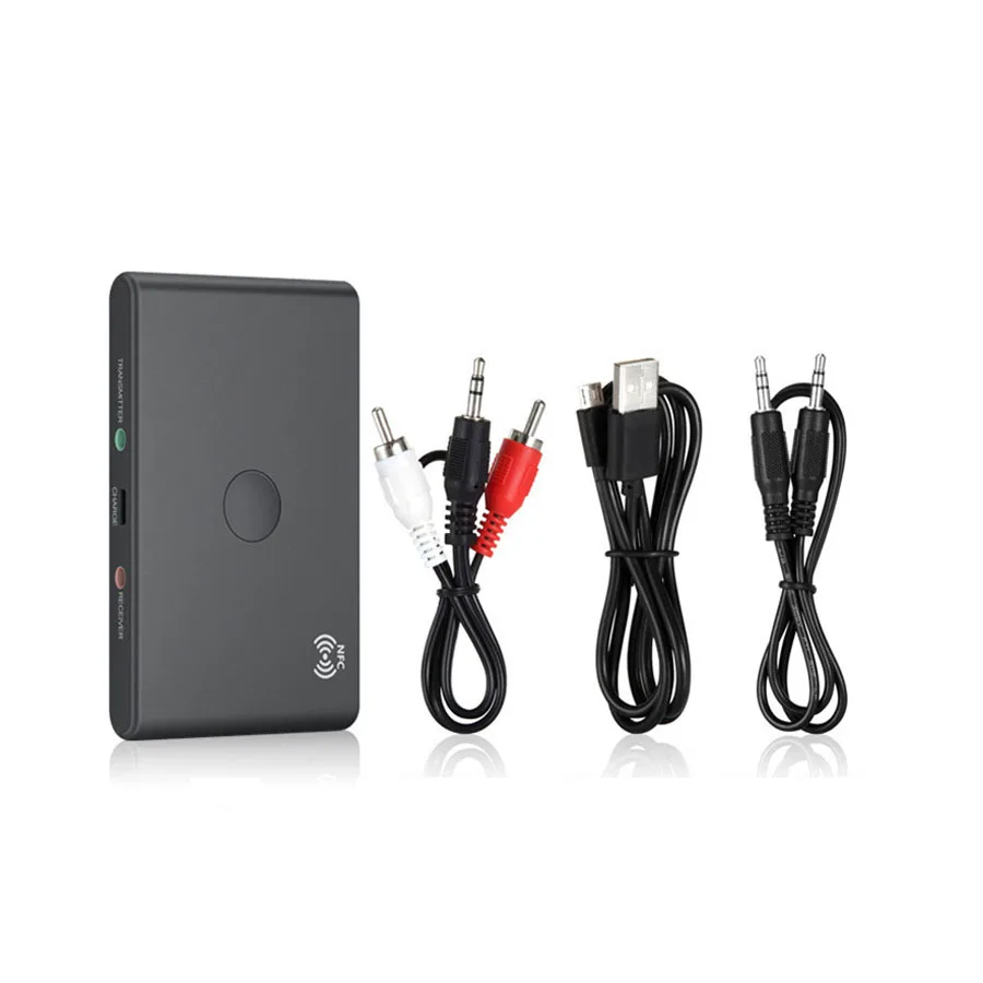 Беспроводной аудиоадаптер 2 в 1 Bluetooth V4.2 NFC ресивер передатчик музыкальный адаптер