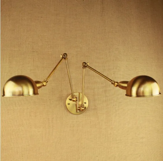 Golden Retro Vintage Wall Lamp With 2 Lights For Home Adjustable Arm Industrial Loft Edison Wall Sconce Arandela Wandlamp
Golden Retro Vintage Wall Lamp With 2 Lights For Home Adjustable Arm Industrial Loft Edison Wall Sconce Arandela Wandlamp