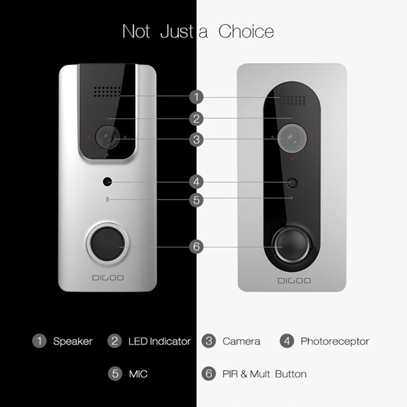 Новое обновление Digoo SB XYA Беспроводной Full HD 1080 P bluetooth WI FI видео звонок Pro умный дом