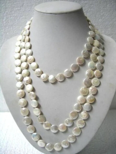 Beautiful 11-13mm White Coin Pearl 60" Long Necklace Factory Wholesale price Women Gift word Jewelry
Beautiful 11-13mm White Coin Pearl 60" Long Necklace Factory Wholesale price Women Gift word Jewelry