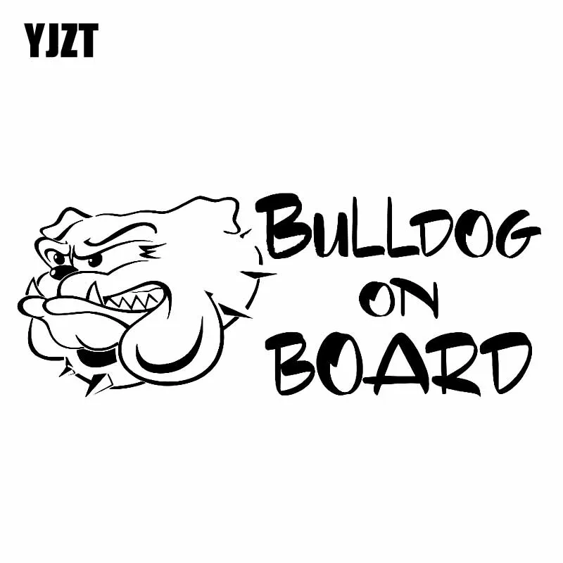 YJZT 15cm*5.9cm BULLDOG ON BOARD Funny Vinyl Car Sticker Decal Sign Black Silver C10-00637
YJZT 15cm*5.9cm BULLDOG ON BOARD Funny Vinyl Car Sticker Decal Sign Black Silver C10-00637