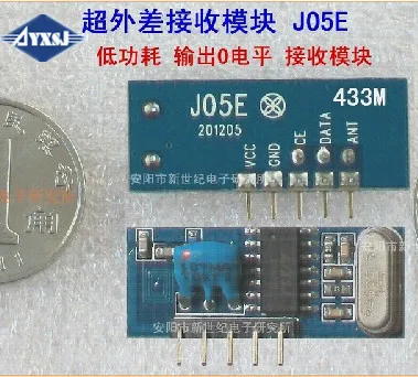 433M 315M wireless module Wireless transceiver module Low power heterodyne receiver module J05E
433M 315M wireless module Wireless transceiver module Low power heterodyne receiver module J05E