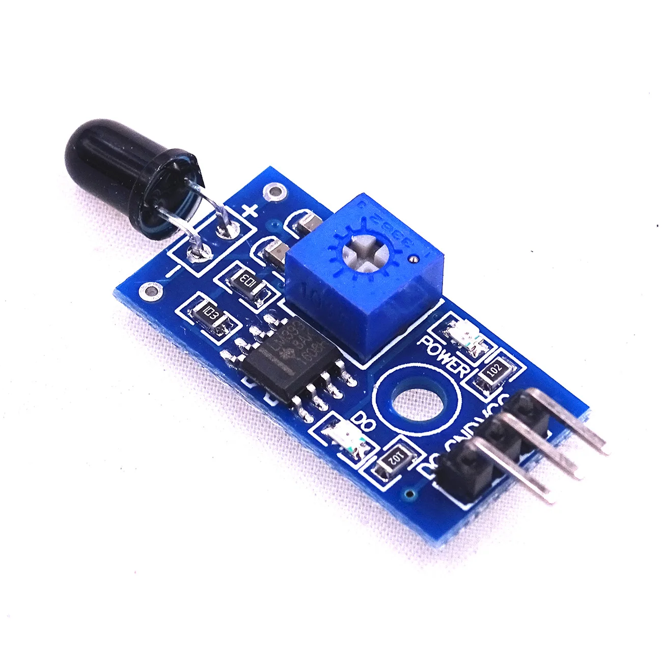 LM393 3 контактный 4 ИК модуль датчика обнаружения пламени инфракрасный детектор