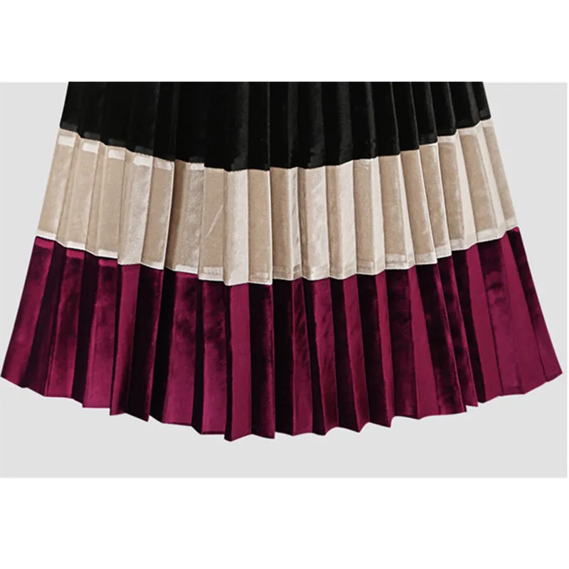 Color matching Pleated Long Skirts Women 2019 Spring Autumn Fashion Personality High Waist Multi-color Flare Pleated Skirt W582
Color matching Pleated Long Skirts Women 2019 Spring Autumn Fashion Personality High Waist Multi-color Flare Pleated Skirt W582