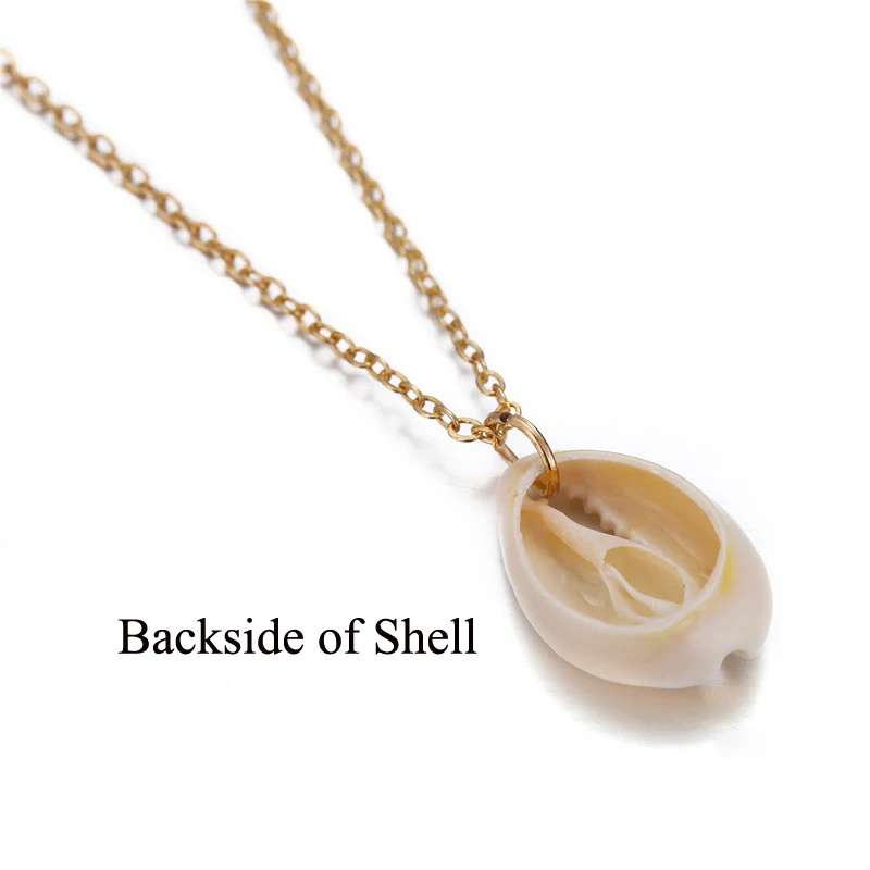 Bohemian Cowrie Conch Shell Pendant Necklace for Women Fashion Ocean Sea Beach Necklaces Boho Shell Jewelry