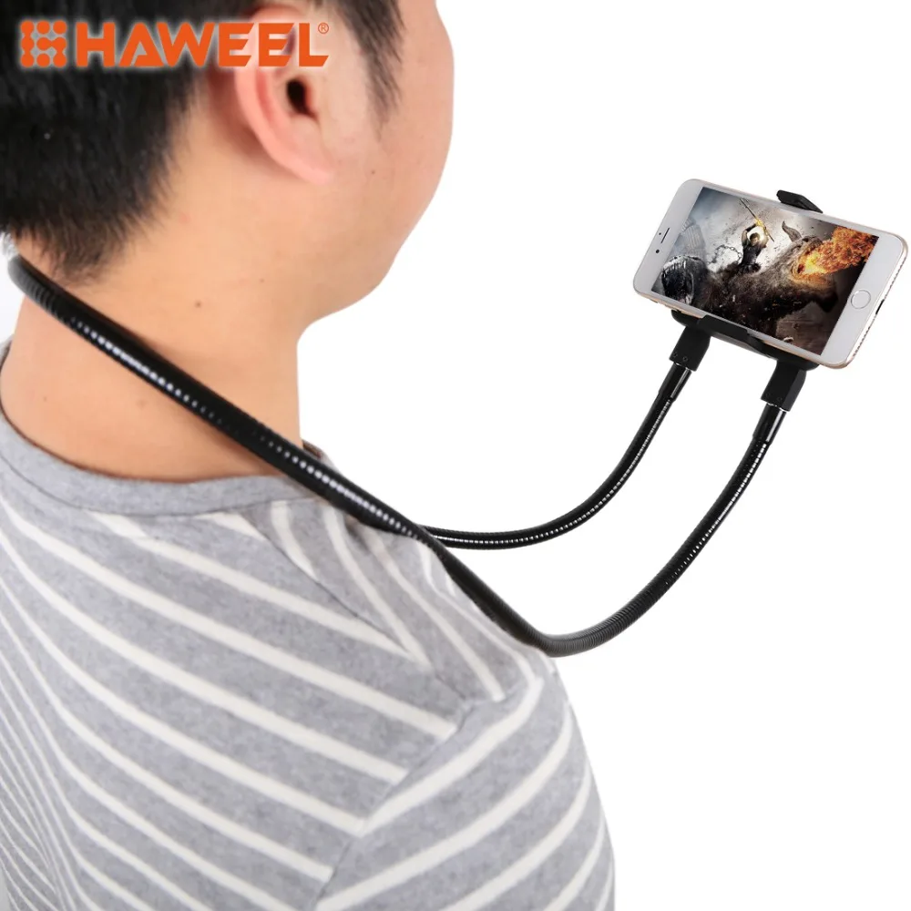HAWEEL Lazy Bracket Neck Holder Flexible Long Arm Mount, For iPhone, Galaxy, Huawei, Xiaomi, LG, HTC and Other Smart Phones
HAWEEL Lazy Bracket Neck Holder Flexible Long Arm Mount, For iPhone, Galaxy, Huawei, Xiaomi, LG, HTC and Other Smart Phones