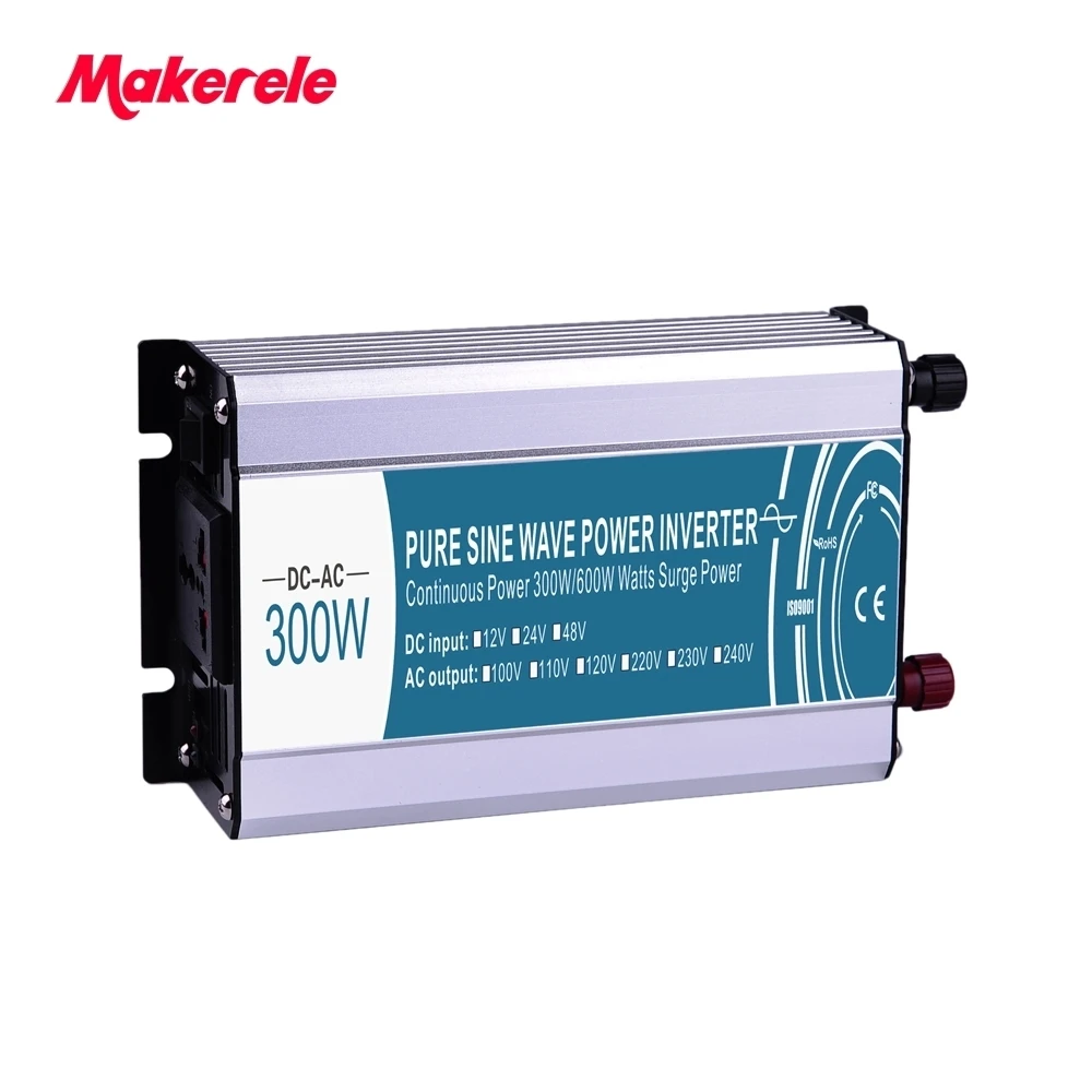 12v 300w inverter to 110vac voltage pure sine Wave solar power converter off grid electric power inversor MKP300-121
12v 300w inverter to 110vac voltage pure sine Wave solar power converter off grid electric power inversor MKP300-121