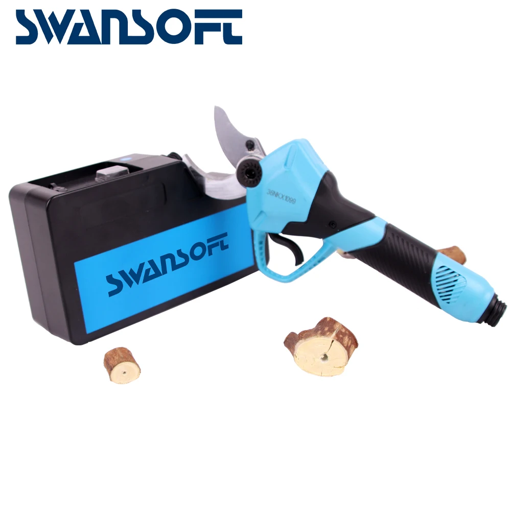 SWANSOFT 36V bypass pruner Portable Electric Gardening Tree Pruner High Speed 30mm Grape Pruning Shear
SWANSOFT 36V bypass pruner Portable Electric Gardening Tree Pruner High Speed 30mm Grape Pruning Shear