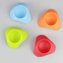 1PC Silicone Egg Cup Holder Serving Cups Perfect For Serving Hard And Soft Boiled Eggs Frame Seat OK 0516