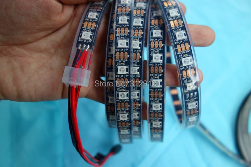 4M IP68 DC5V WS2812B 240LEDs(60leds/m) led addresable full color rgb strip;black pcb;epoxy resin filled in the tube
4M IP68 DC5V WS2812B 240LEDs(60leds/m) led addresable full color rgb strip;black pcb;epoxy resin filled in the tube