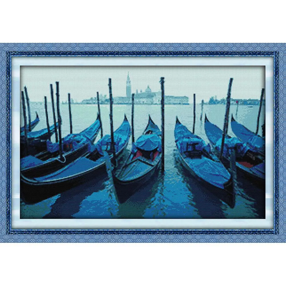 Everlasting Love Venice Boats Chinese Cross Stitch Kits Ecological Cotton Stamped Printed 11CT DIY New Year Decorations For Home
Everlasting Love Venice Boats Chinese Cross Stitch Kits Ecological Cotton Stamped Printed 11CT DIY New Year Decorations For Home