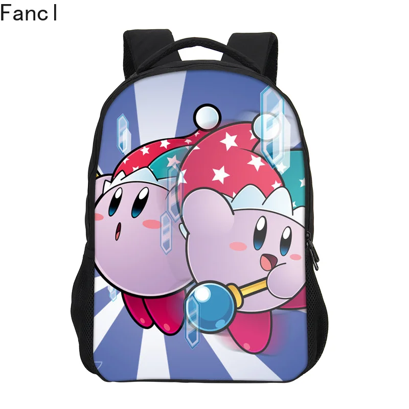 Fashion Hot Kirby Study Backpack 3D Printing Bookbag Cute Children Shoulder Bag School Casul Girl | Багаж и сумки