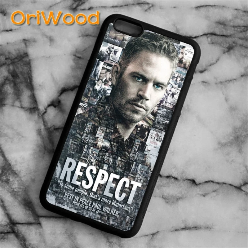 Чехол OriWood Форсаж 7 Пол Уокер для iPhone 6s 8 plus X XR XS 11 12 pro max Samsung Galaxy S7 S8 S9 S10 plus|cover for