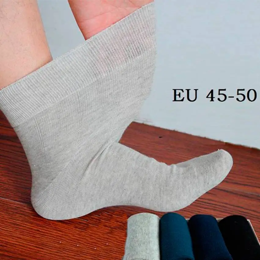 Men Socks Solid Color Plus Large Big Size EU 45-50 Long Tube Crew Business Socks 5 Pairs Classic Men Socks
Men Socks Solid Color Plus Large Big Size EU 45-50 Long Tube Crew Business Socks 5 Pairs Classic Men Socks