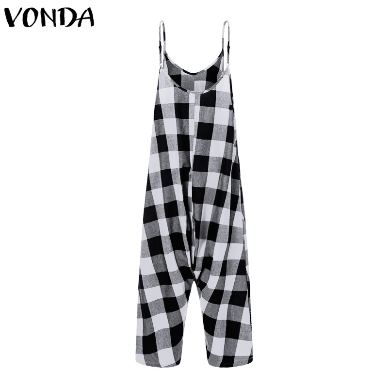 Rompers Womens Jumpsuit 2021 Summer Vintage Harem Pants Plaid Printed Playsuits Casual Loose Sexy Sleeveless Overalls Plus Size
Rompers Womens Jumpsuit 2021 Summer Vintage Harem Pants Plaid Printed Playsuits Casual Loose Sexy Sleeveless Overalls Plus Size