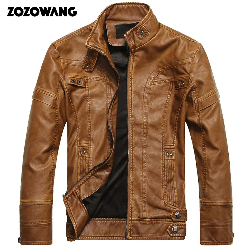 ZOZOWANG 2020 NEW Autumn Winter Motorcycle Leather Jackets Men's Leather Coat Thick Faux PU Jacket Mens Brand Clothing Male Coat
ZOZOWANG 2020 NEW Autumn Winter Motorcycle Leather Jackets Men's Leather Coat Thick Faux PU Jacket Mens Brand Clothing Male Coat