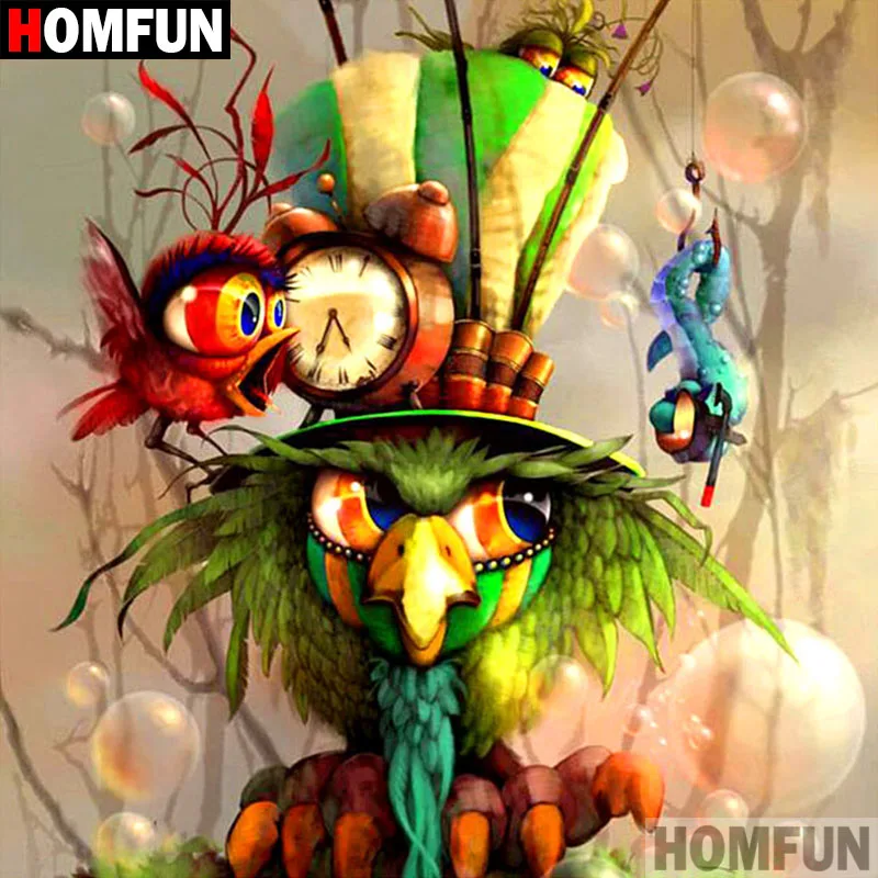 Алмазная 5D картина HOMFUN «сделай сам», полноразмерная/круглая вышивка «мультяшный попугай», вышивка крестиком, подарок, домашний декор, A00963
Алмазная 5D картина HOMFUN «сделай сам», полноразмерная/круглая вышивка «мультяшный попугай», вышивка крестиком, подарок, домашний декор, A00963