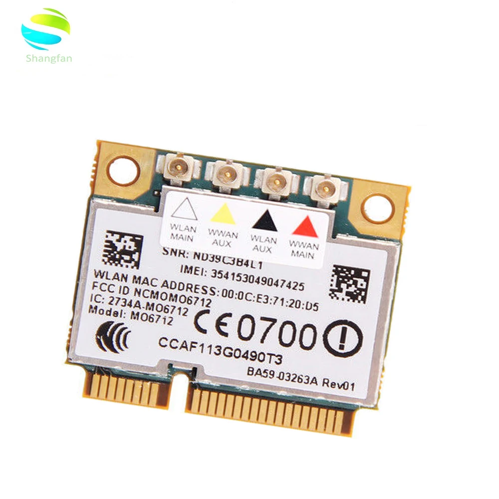 Wireless Adapter Card for Option GTM671W MO6712 3G WiFi Half PCI-E Wireless Card
Wireless Adapter Card for Option GTM671W MO6712 3G WiFi Half PCI-E Wireless Card