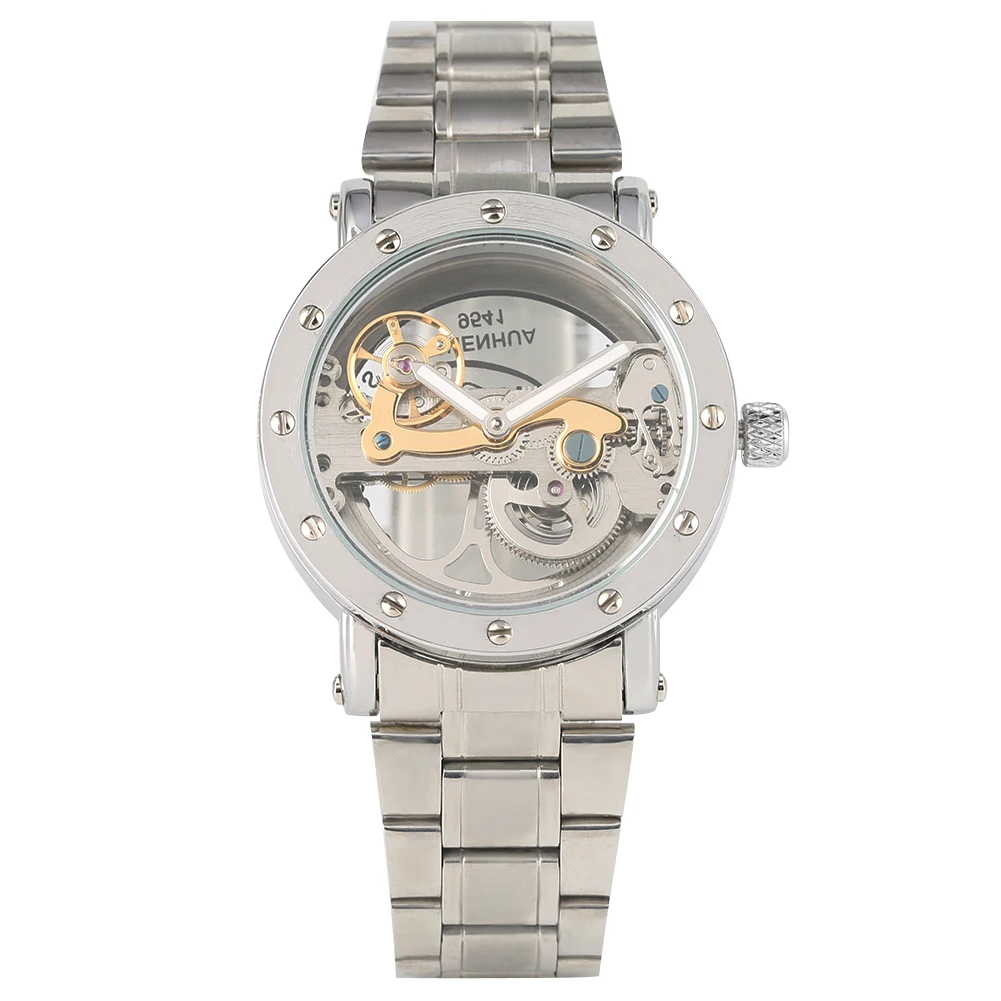 Men's Watch Hollow Out Automatic Mechanical Watch Stainless Steel Skeleton Practical Luminous Function Wristwatch
Men's Watch Hollow Out Automatic Mechanical Watch Stainless Steel Skeleton Practical Luminous Function Wristwatch