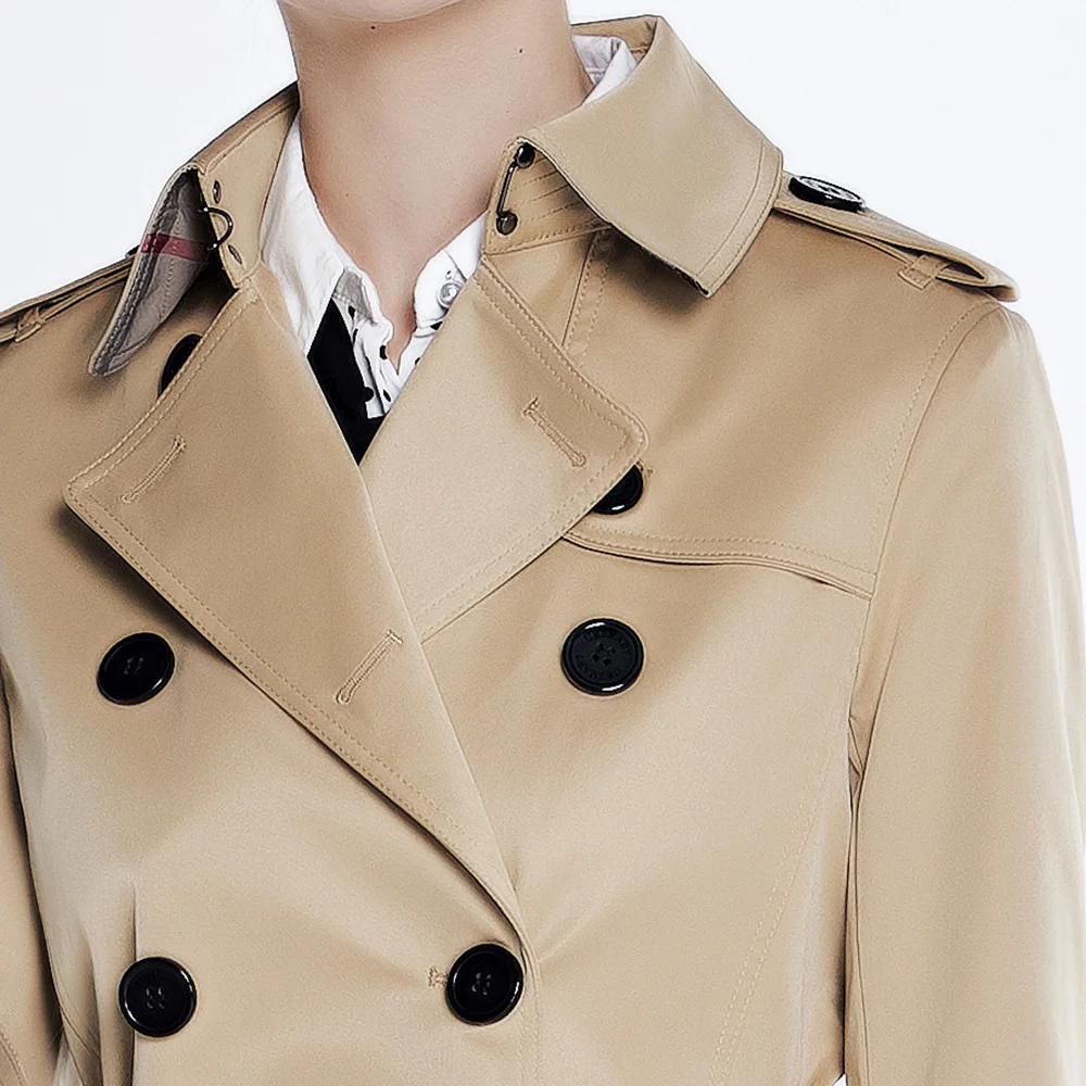 URSMART Short double-breasted trench coat female autumn new lady windbreaker British fashion honey yellow coat of cultivate on
URSMART Short double-breasted trench coat female autumn new lady windbreaker British fashion honey yellow coat of cultivate on