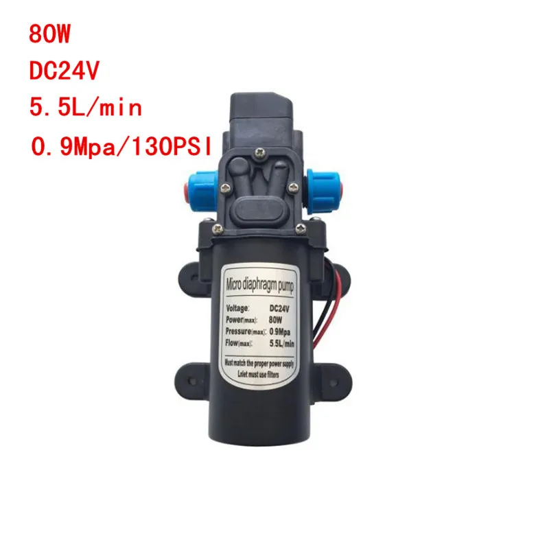 DC 24V 5.5L/Min 0.9MPa 130 PSI Diaphragm High Pressure Self Priming Water Pump Micro Pumps Vacuum Pump With pressure switch
DC 24V 5.5L/Min 0.9MPa 130 PSI Diaphragm High Pressure Self Priming Water Pump Micro Pumps Vacuum Pump With pressure switch