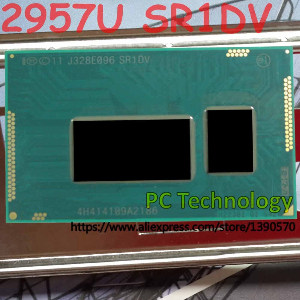 Новый процессор Intel Celeron 2957U SR1DV 1 4 ГГц двухъядерный ЦПУ 15 Вт 22 нм чипы BGA Бесплатная