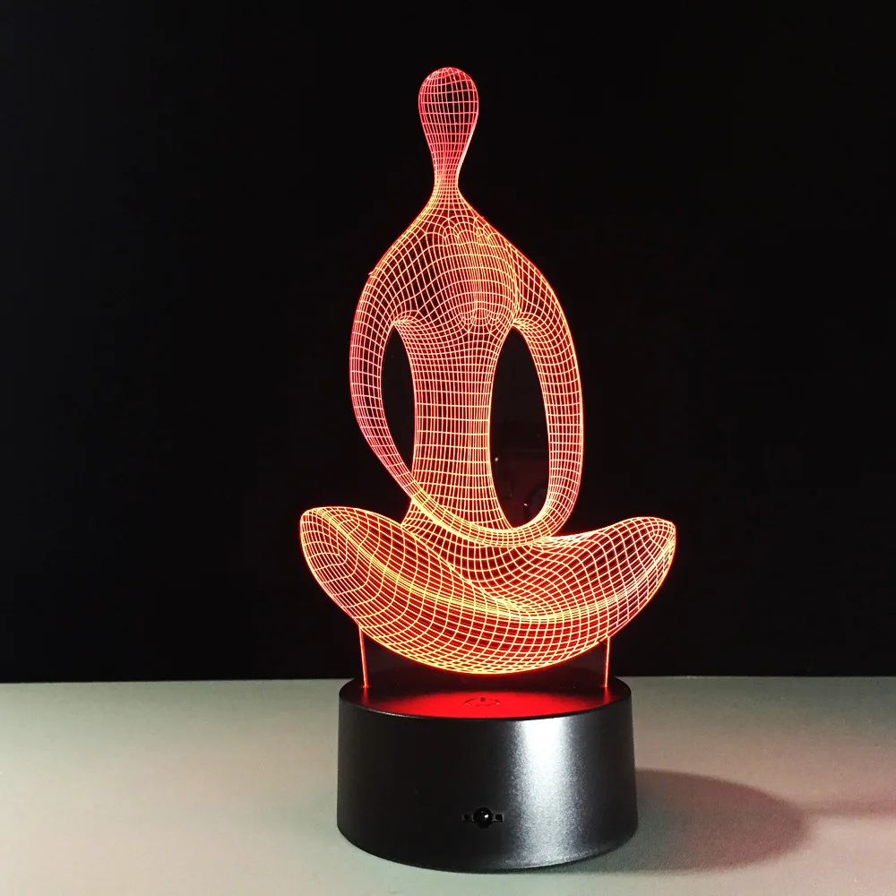 Acrylic Meditation Yoga 3D Optical Illusion Table Light Touch Remote 7 Colors Home Light Bedroom Novelty Kids Gift Night Lamp
Acrylic Meditation Yoga 3D Optical Illusion Table Light Touch Remote 7 Colors Home Light Bedroom Novelty Kids Gift Night Lamp