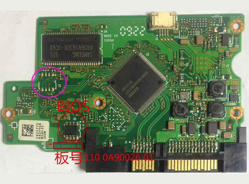 hard drive parts PCB board printed circuit board 110 0A90026 01 for Hitachi 3.5 SATA hdd data recovery hard drive repair
hard drive parts PCB board printed circuit board 110 0A90026 01 for Hitachi 3.5 SATA hdd data recovery hard drive repair