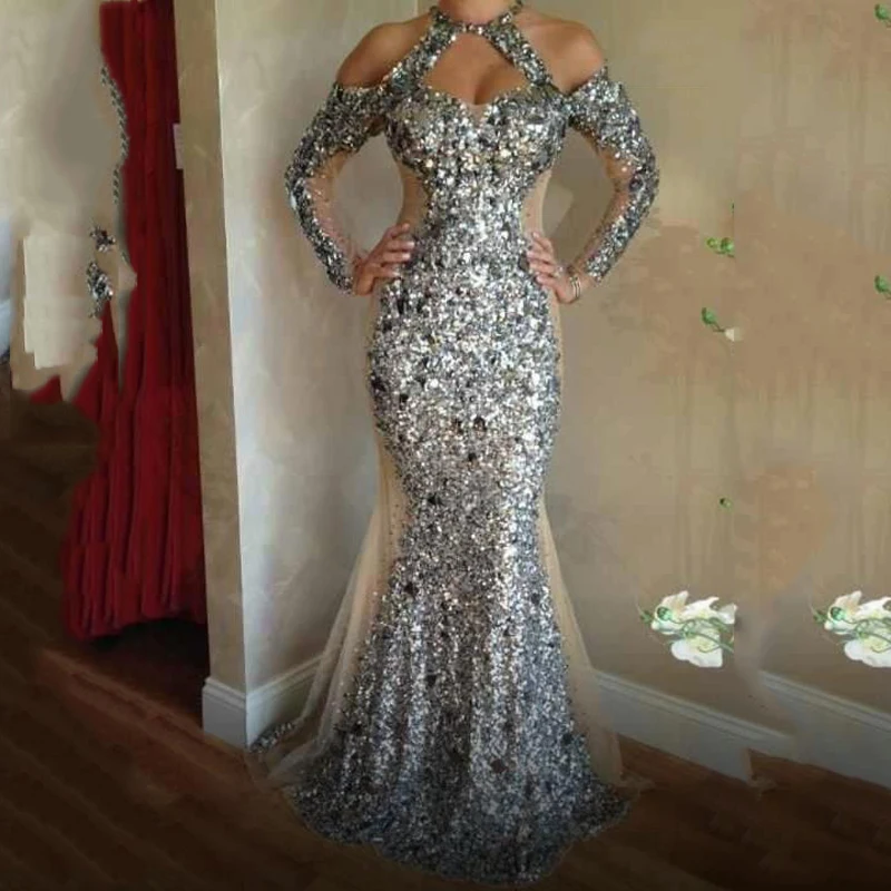 Silver Sequined Evening Gown abiye Formal Gowns abendkleider Evening Dress Elegant Long Mermaid vestido de festa longo
Silver Sequined Evening Gown abiye Formal Gowns abendkleider Evening Dress Elegant Long Mermaid vestido de festa longo