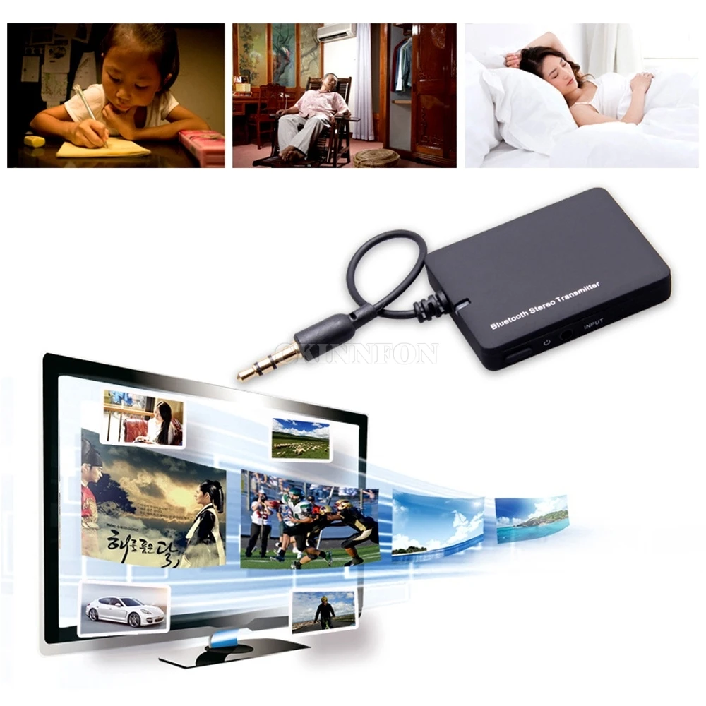 50Pcs/Lot 3.5mm Bluetooth Wireless A2DP Stereo Transmitter Audio Wireless Adapter for PC MP3 TV MP4
50Pcs/Lot 3.5mm Bluetooth Wireless A2DP Stereo Transmitter Audio Wireless Adapter for PC MP3 TV MP4