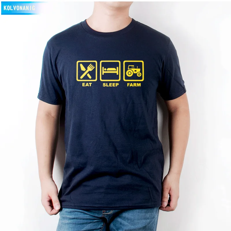 KOLVONANIG 2021 Summer Dress EAT SLEEP FARM Funny Printed T Shirt Men Farmer Farming Tractor Gift Men's T-Shirt Plus Size
KOLVONANIG 2021 Summer Dress EAT SLEEP FARM Funny Printed T Shirt Men Farmer Farming Tractor Gift Men's T-Shirt Plus Size
