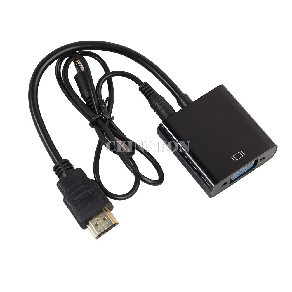 50 шт./лот 1080P HDMI-совместимый штекер для VGA разъем для видеоадаптера, кабель-конвертер с аудиовыходом 3,5 мм
50 шт./лот 1080P HDMI-совместимый штекер для VGA разъем для видеоадаптера, кабель-конвертер с аудиовыходом 3,5 мм